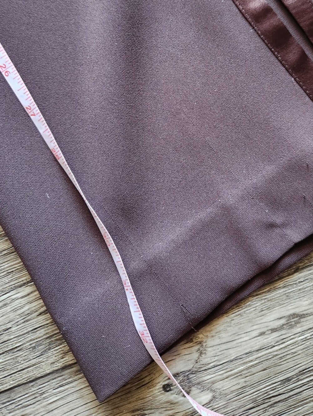 Cache Y2K Low Waist Brown Wide Leg Front Slit Trouser Pants Size 6 - Picture 7 of 8